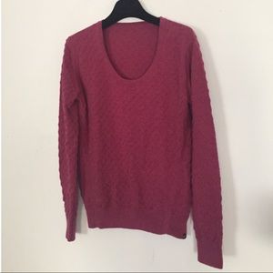 EK Reversible Textured Knit Sweater